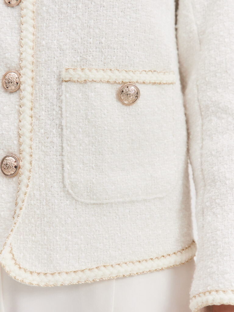 Жакет вязаный на пуговицах