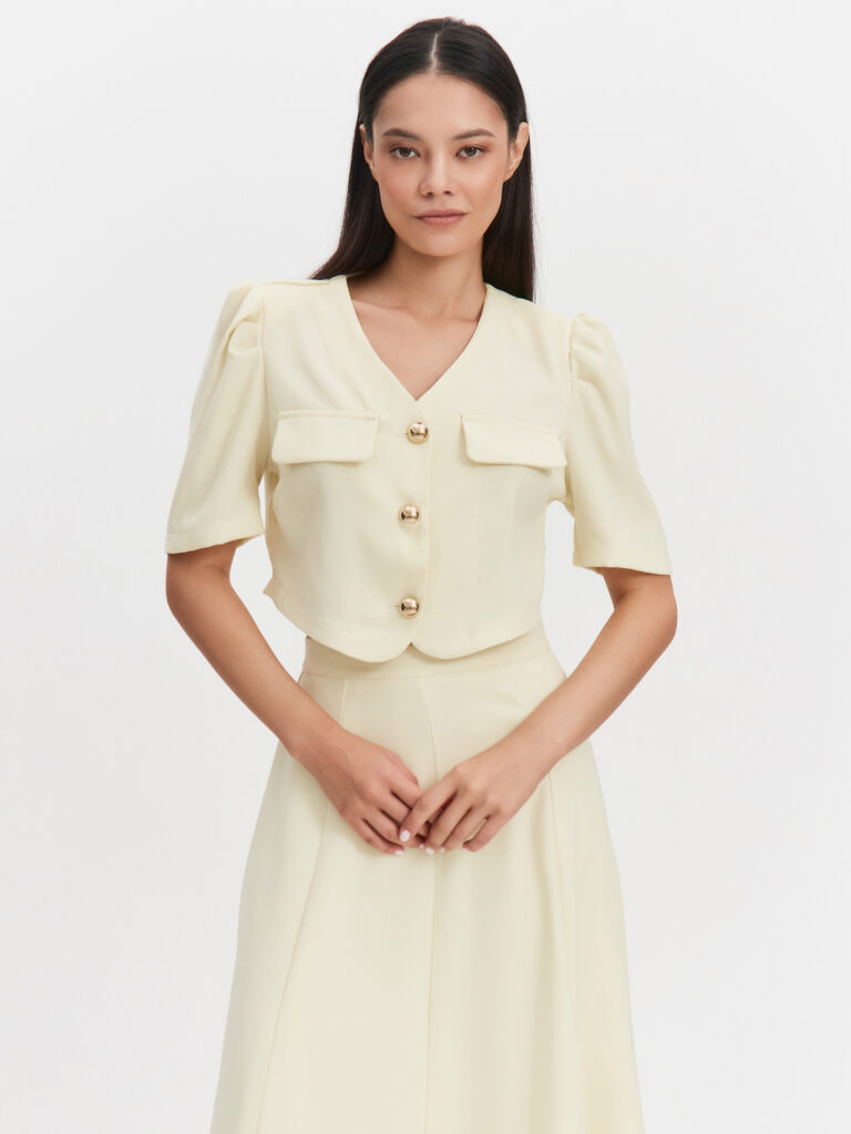 Костюм с топом на пуговицах