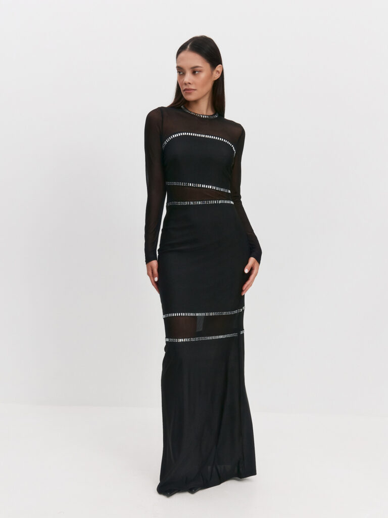 Вечернее платье со стразами